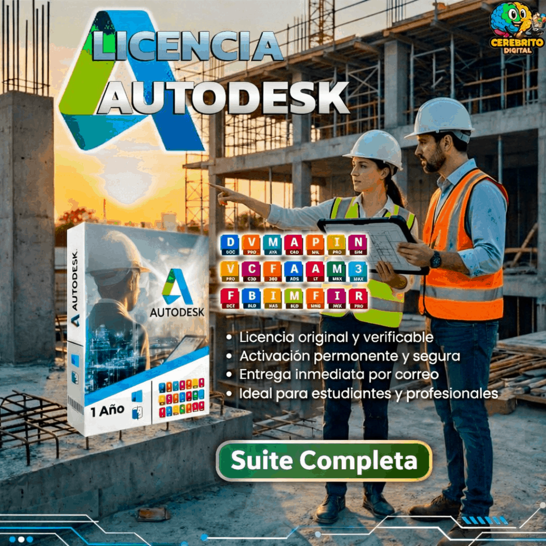Licencia Original Autodesk Suite Completa (1 año)