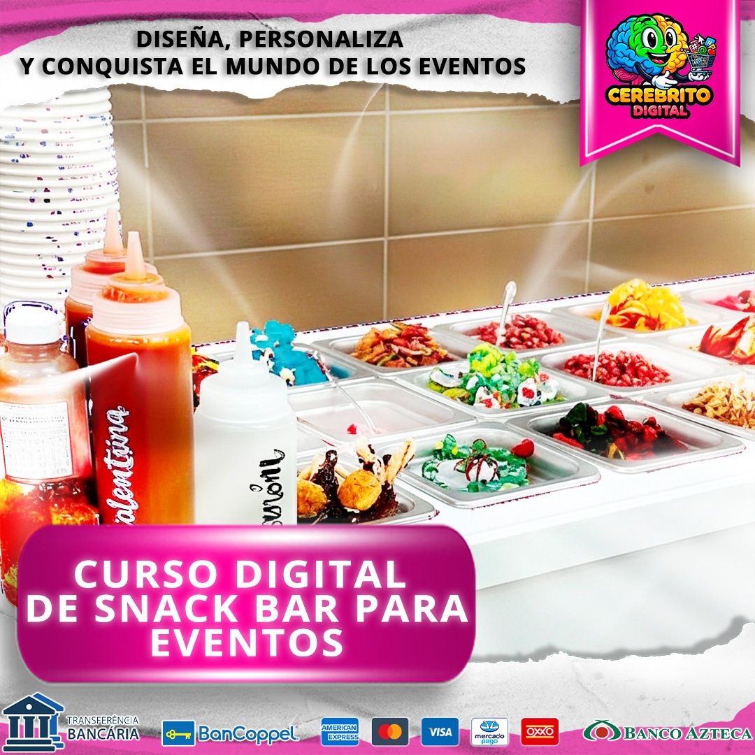 Curso Digital de Snack Bar para Eventos